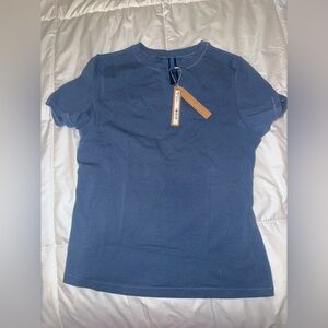 SKIMS Blue Short Sleeve Tee